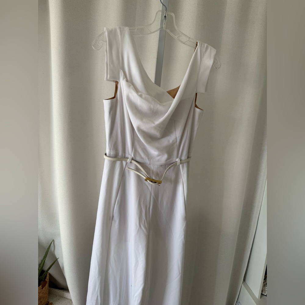 Black halo Jackie O jumpsuit belted wideleg FINAL PRICE - Picture 6 of 10